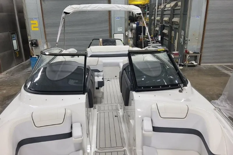 Slide: The Image of 2026 Formula 270 Bowrider boat interior with sleek seating and modern design. - 15