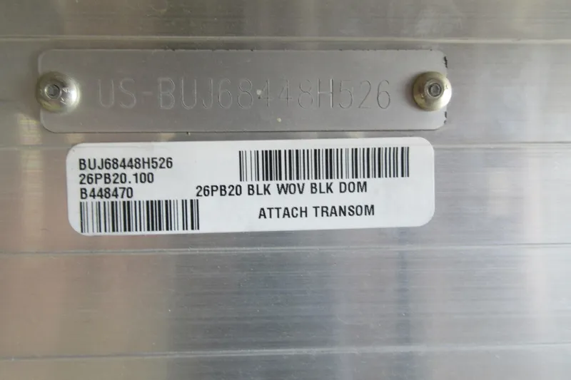 Slide: The Image of Hull identification number on 2026 Sun Tracker Party Barge 20 DLX boat. - 14