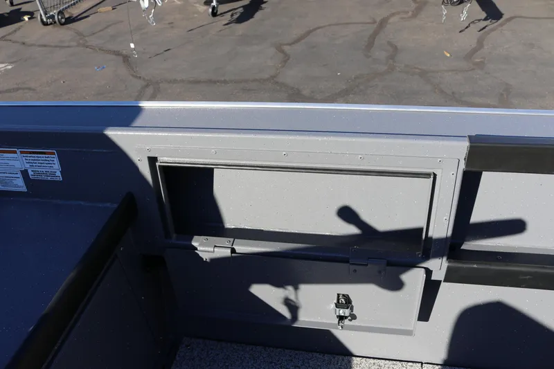 Slide: The Image of Alumaweld Super Vee 20 (2026) boat interior with storage compartment. - 13