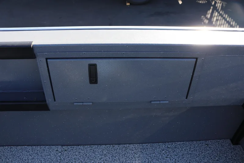 Slide: The Image of 2026 Alumaweld Super Vee 20 boat storage compartment with sleek design and durable finish. - 14