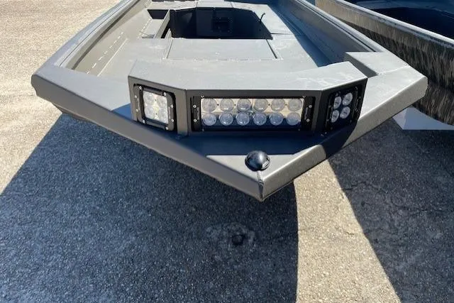 The Image of Front view of a 2026 Reaper Boats 756-2004 model with LED lights. - 1