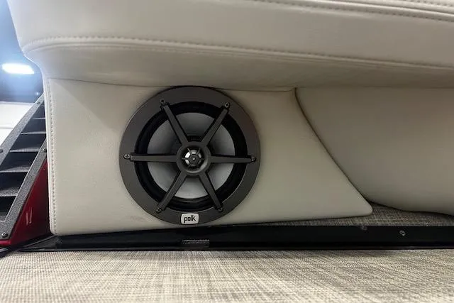 Slide: The Image of 2023 Montara 25 Surf Boss 2.0 CW boat interior with Polk speaker detail. - 11