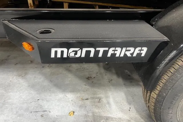 Slide: The Image of Trailer detail of 2023 Montara 25 Surf Boss 2.0 CW with logo and tire visible. - 15