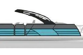 Slide: The Image of 2026 Berkshire CTS Series 24UL pontoon boat, sleek design with modern features. - 24
