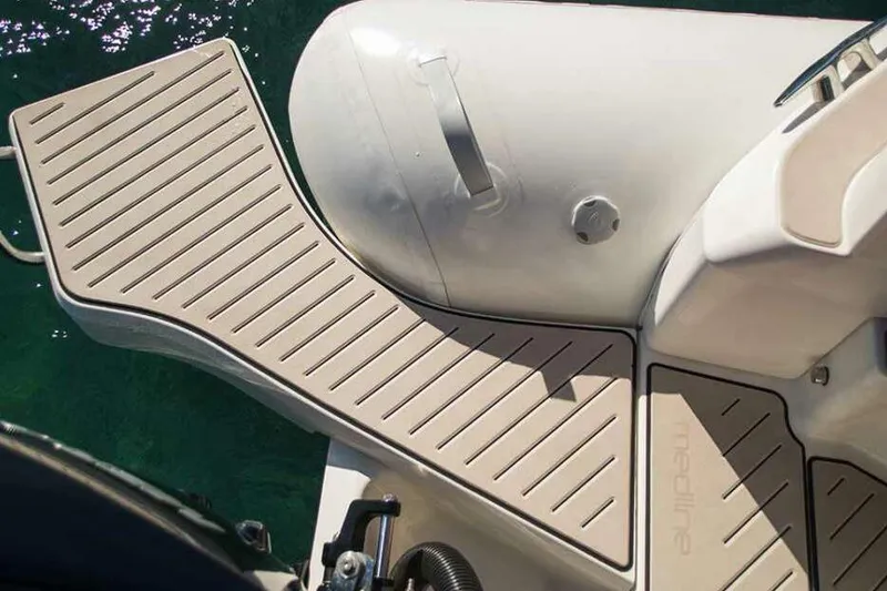 Slide: The Image of Manufacturer Provided Image: Zodiac Medline 9 boat deck, 2026 model, on water. - 6