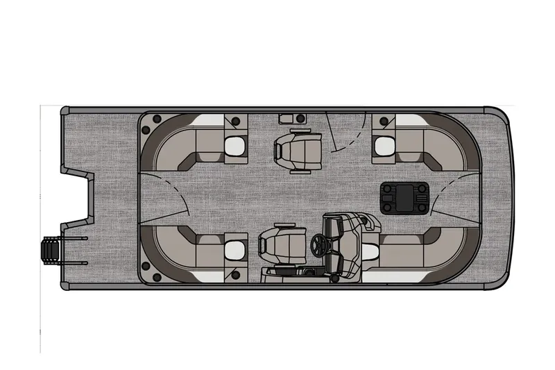 Slide: The Image of Manufacturer Provided Image: Top view of 2025 Avalon LSZ Quad Lounger boat layout. - 14