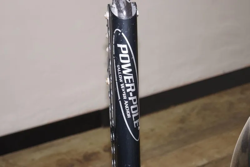 Slide: The Image of Power-Pole shallow water anchor on 2020 Bass Cat Lynx boat. - 24