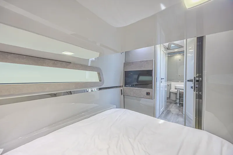 Slide: The Image of Luxurious interior of 2025 Midnight Express 52 Vitesse yacht with modern amenities. - 35
