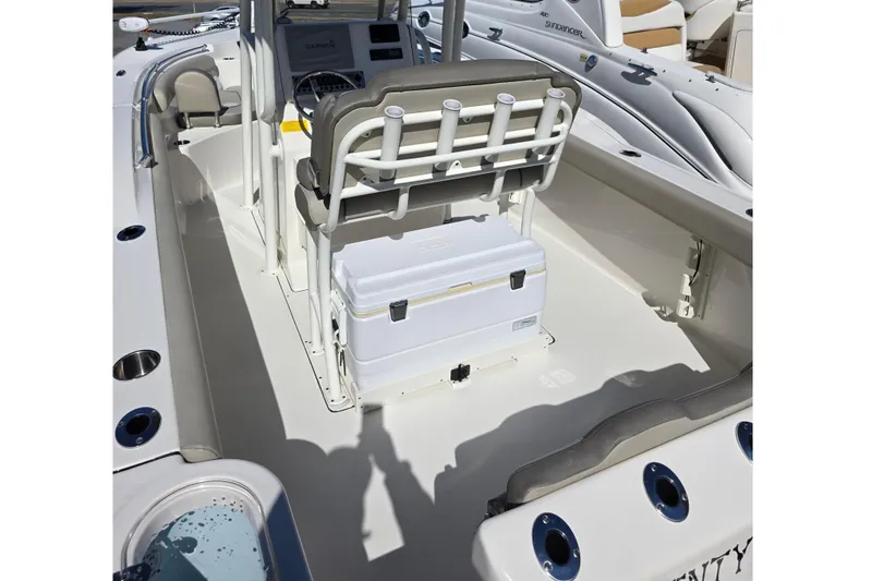 Slide: The Image of Interior view of a 2021 Key West 244 Center Console boat. - 5