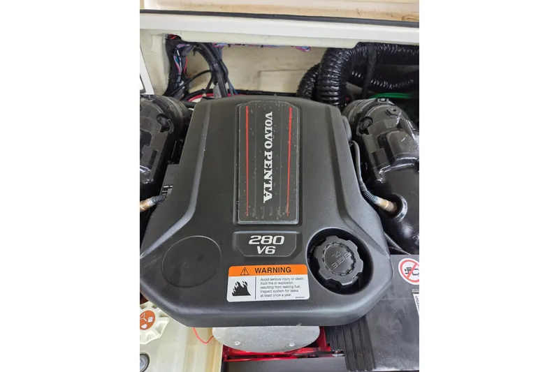 Slide: The Image of Volvo Penta 280 V6 engine in a 2022 Regal 2000 ES Bowrider boat. - 9