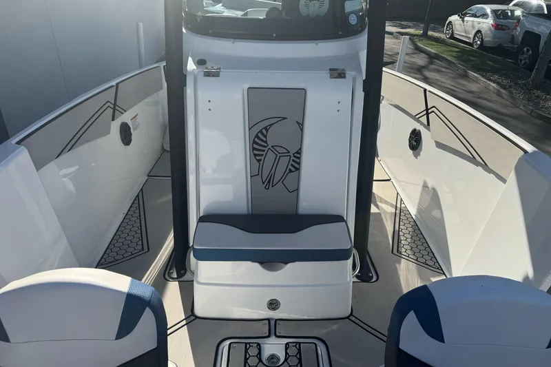 Slide: The Image of 2020 Scarab 255 Open ID boat interior with seating and modern design. - 28