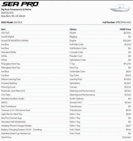 Slide: The Image of Sea Pro 250 DLX W/300HP 2025 - 21