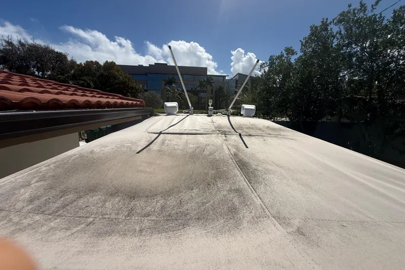 Slide: The Image of Rooftop view with antennas and clear sky, Concept 27, 2015 model. - 118