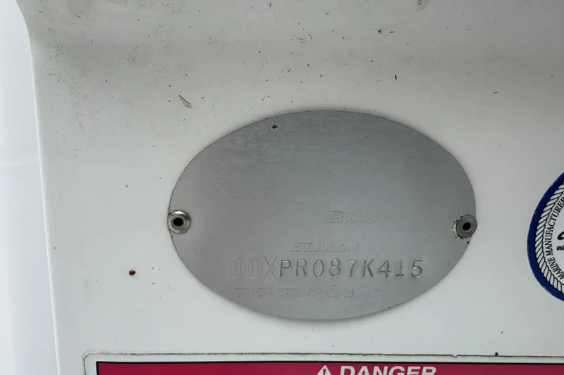 Slide: The Image of Close-up of a 2015 Concept 27 boat speaker and deck details. - 79