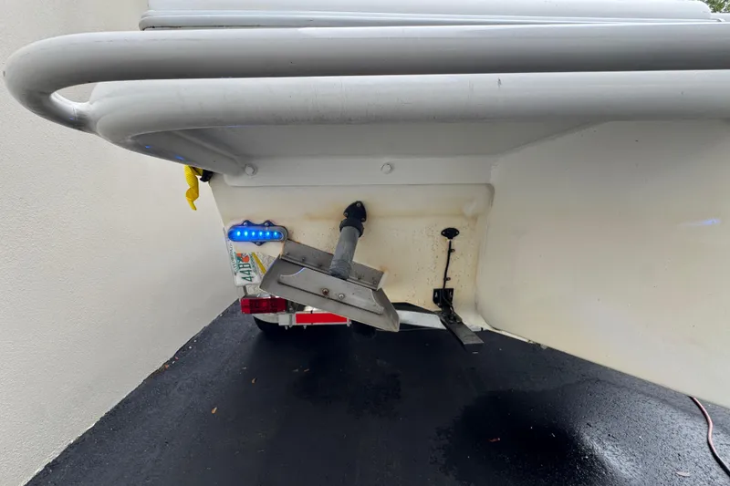 Slide: The Image of 2015 Concept 27 boat interior with sleek white design and stainless steel railings. - 90