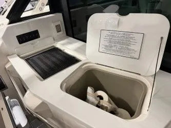 Slide: The Image of Modern kitchenette on Regal 38 GC yacht, 2024 model. - 28