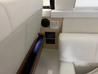 Slide: The Image of Interior of 2024 Regal 38 GC featuring a cozy bed. - 32