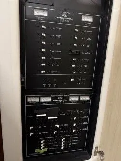 Slide: The Image of Engine room of 2024 Regal 38 GC with Volvo Penta engines. - 38