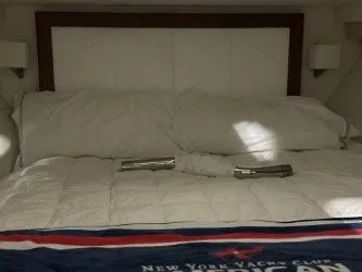 Slide: The Image of Engine compartment of 2024 Regal 38 GC with Volvo Penta engines. - 39