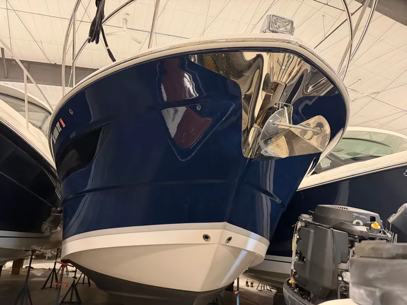 Slide: The Image of Regal 38 GC 2024 yacht displayed indoors. - 6