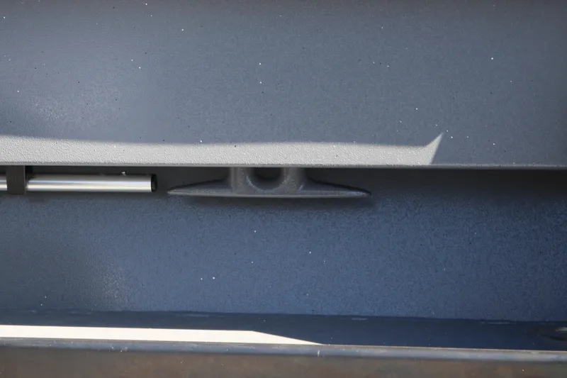 Slide: The Image of Close-up of Alumaweld Columbia 23 boat detail, 2025 model. - 30