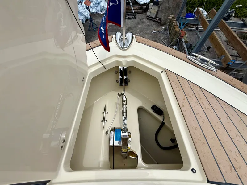 Slide: The Image of Anchor locker of Chris-Craft Calypso 32, year 2026. - 5