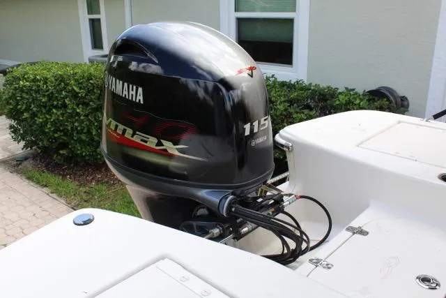 Slide: The Image of 2021 Carolina Skiff 17 LS with Yamaha 115 VMAX outboard motor. - 7