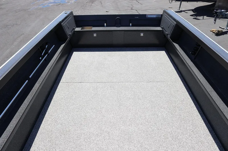 Slide: The Image of 2025 Alumaweld Free Drifter 20 boat interior with spacious, durable flooring. - 14