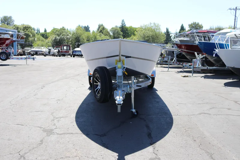 Slide: The Image of 2025 Alumaweld Free Drifter 20 boat on trailer in outdoor lot. - 4