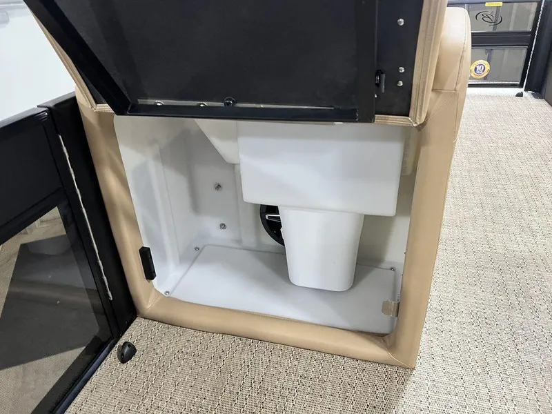 Slide: The Image of Storage compartment in 2025 Barletta Cabrio C24UC boat. - 23