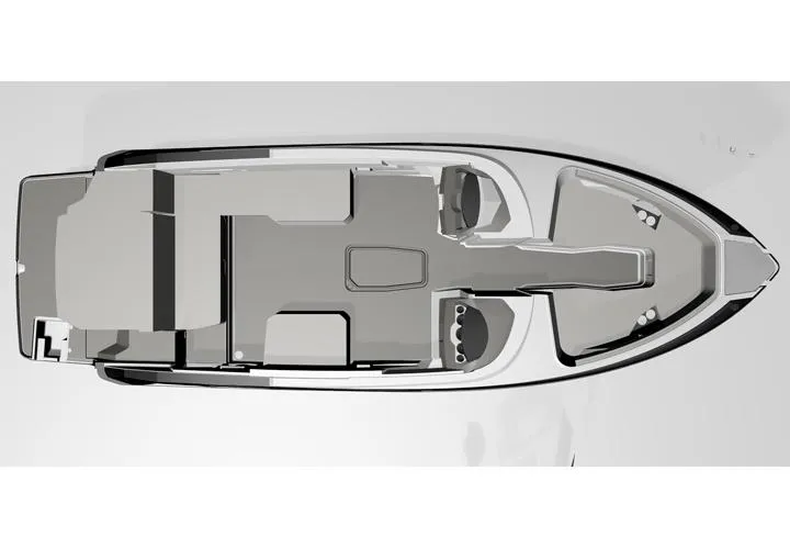 Slide: The Image of Manufacturer Provided Image: Top view of 2015 Monterey 268SS Super Sport boat layout. - 15