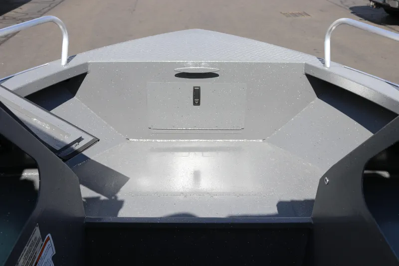 Slide: The Image of 2025 Alumaweld Stryker X202 boat interior, showcasing spacious and durable design. - 23