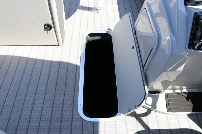 Slide: The Image of Storage compartment on SunChaser Geneva Sport 23 SB DH boat, 2025 model. - 27