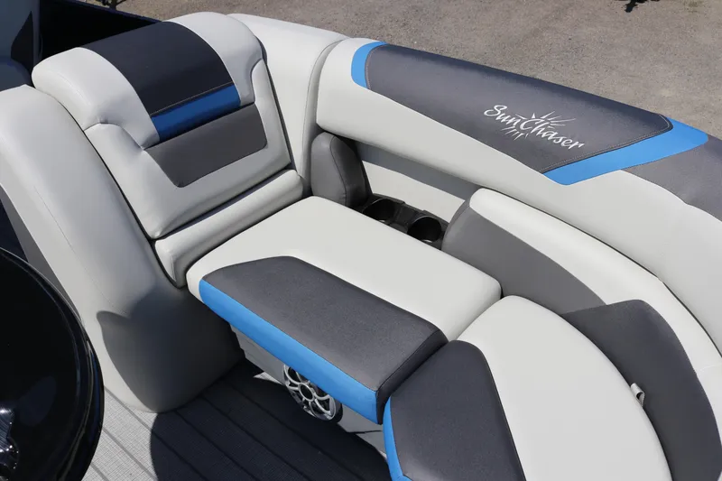 Slide: The Image of Luxurious seating in SunChaser Geneva Sport 23 SB DH 2025 pontoon boat. - 32