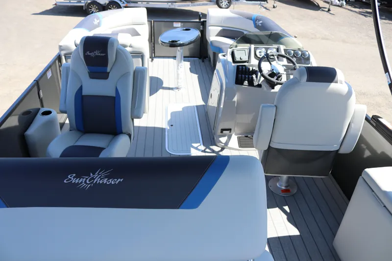 Slide: The Image of Interior of SunChaser Geneva Sport 23 SB DH boat, 2025 model. - 7