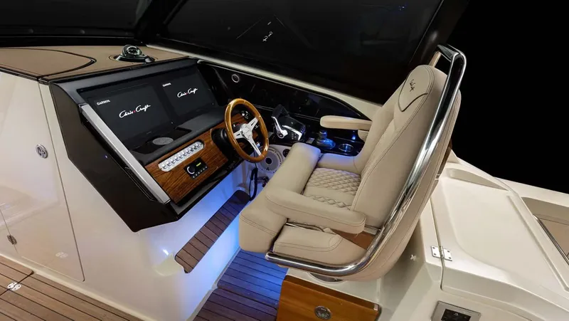 Slide: The Image of Luxurious cockpit of the 2026 Chris-Craft Calypso 35. - 3