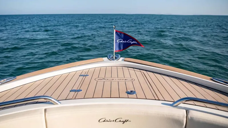 Slide: The Image of Chris-Craft Calypso 35 boat on open sea, year 2026. - 5