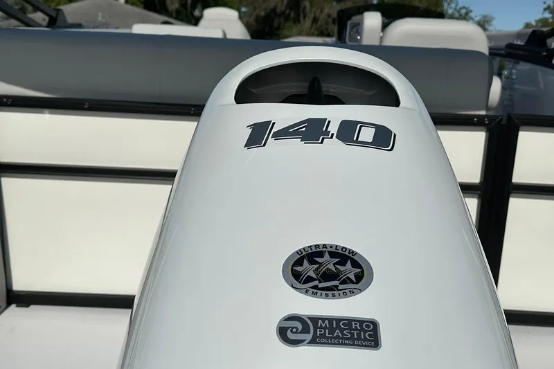 Slide: The Image of Outboard motor of 2026 Hurricane FunDeck 1960 REF OB with eco-friendly features. - 39