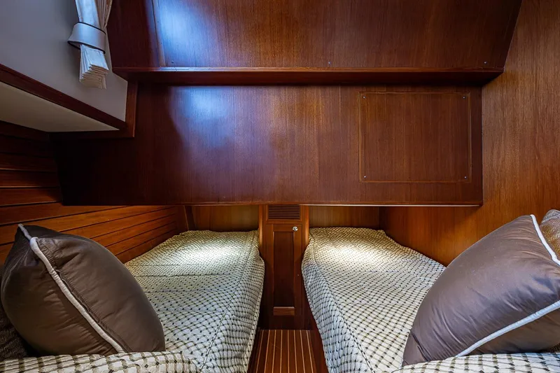 Slide: The Image of Luxurious twin cabin interior of 2014 Grand Banks 46 Eastbay SX yacht. - 42
