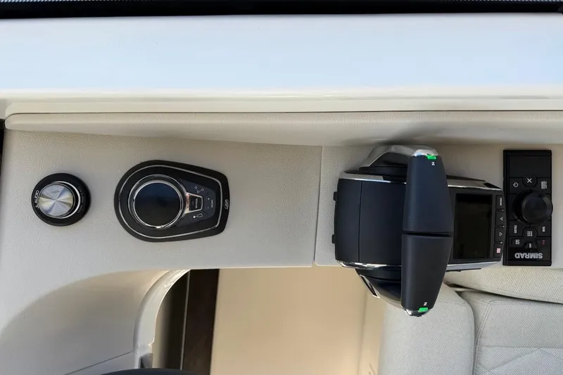 Slide: The Image of Control panel of 2026 Saxdor 400 GTC boat with advanced navigation system. - 35