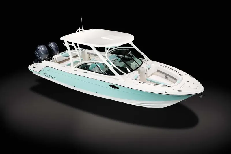 Slide: The Image of Manufacturer Provided Image: 2025 Robalo R317 Dual Console boat with twin engines, sleek design, and spacious deck. - 20