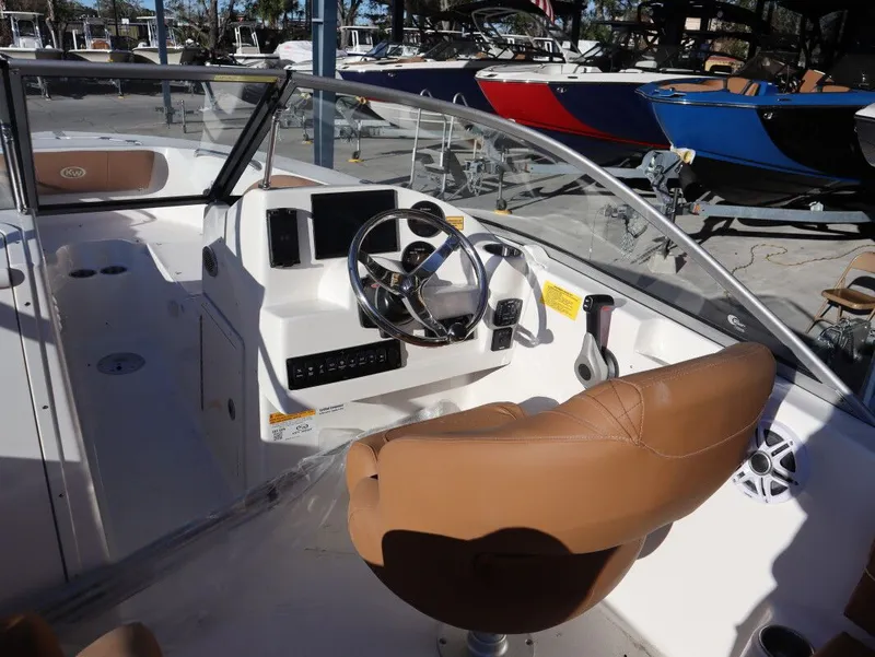 Slide: The Image of Interior view of Key West 203 DFS boat, model year 2026. - 12