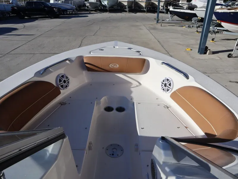 Slide: The Image of Interior of Key West 203 DFS boat, model year 2026. - 8