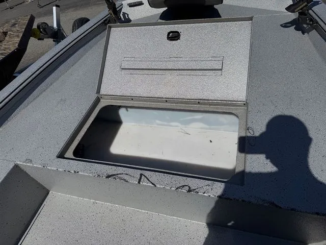 Slide: The Image of 2019 Xpress XP 200 Catfish boat with open storage compartment. - 6