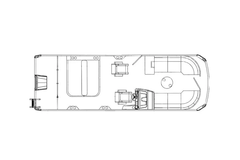 Slide: The Image of Manufacturer Provided Image: Top view of 2024 Viaggio Lago X-S boat layout. - 17