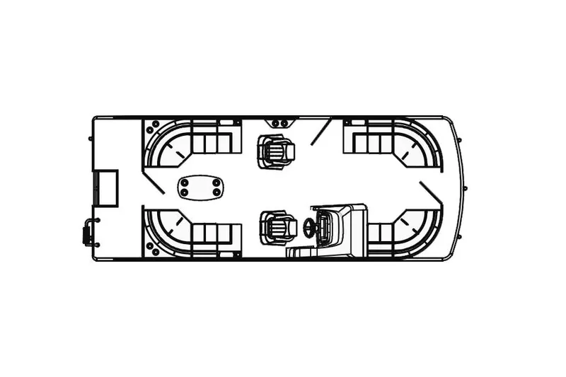 Slide: The Image of Manufacturer Provided Image: Viaggio Diamante U 2023 boat layout, featuring seating and helm positions. - 18