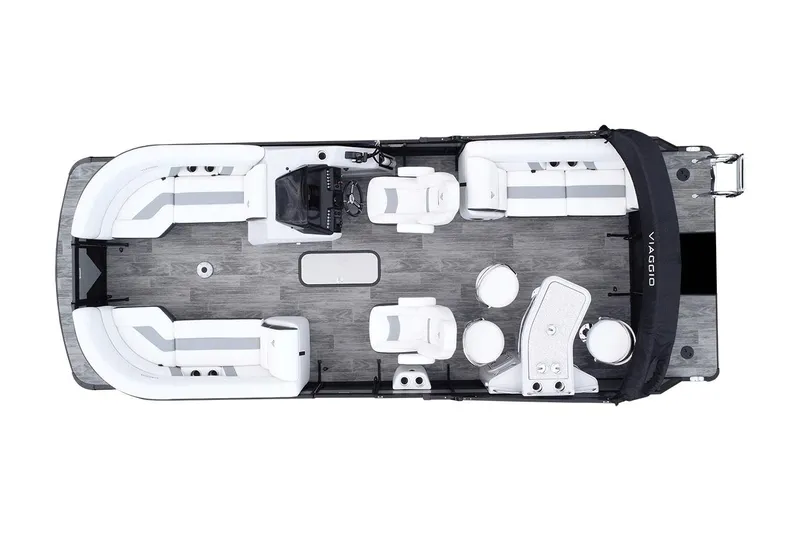 Slide: The Image of Manufacturer Provided Image: 2023 Viaggio Diamante B boat interior layout with seating and helm station. - 29