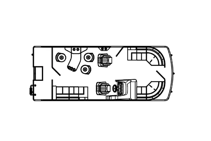 Slide: The Image of Manufacturer Provided Image: Viaggio Diamante B 2023 boat floor plan, top view, seating and layout design. - 30