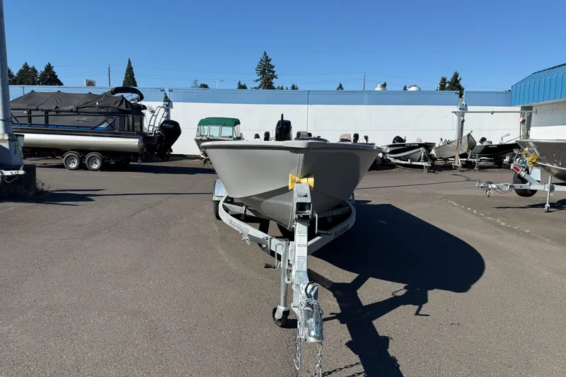 Slide: The Image of 2024 Smoker Craft Freedom 180 TL boat on trailer in outdoor lot. - 7