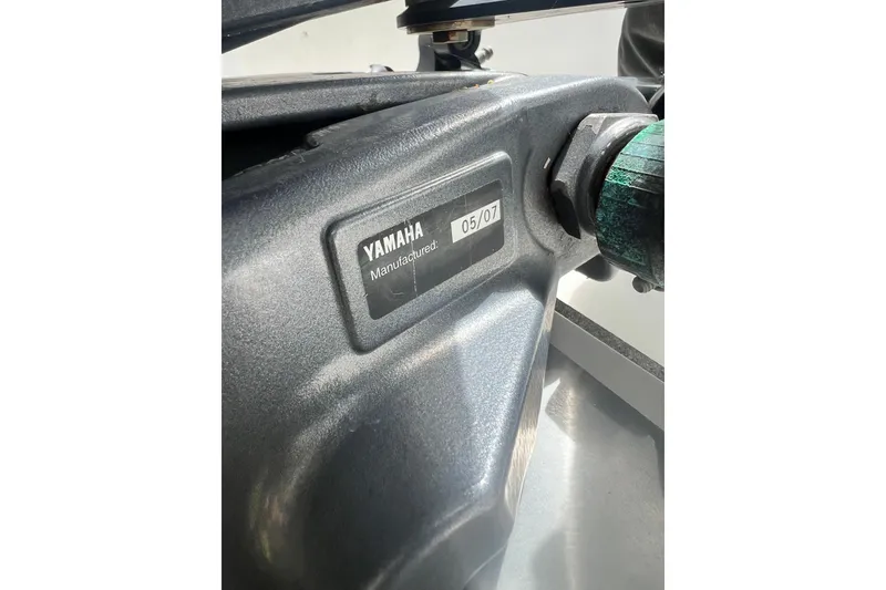 Slide: The Image of Close-up of Yamaha engine part on 2008 NauticStar 2000 Offshore boat. - 9